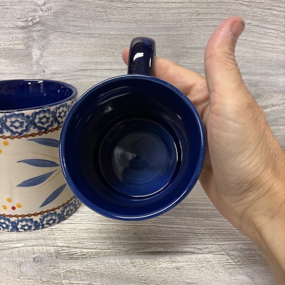 Temptations by Tara OLD WORLD BLUE Mug set of 2 - EUC (e9) - Picture 5 of 9